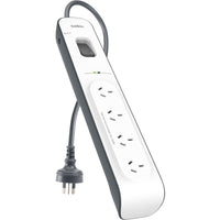 4 Outlet 2M Cord Surge Protector