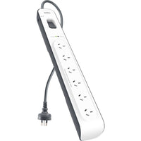6 Outlet with 2M Cord Surge Protector