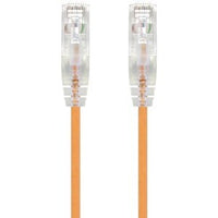 Slim Orange Cat6 UTP Cable, 0.50m, 28AWG