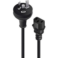 2M Aus 3 Pin to IEC C13 Power Cable Male to Female