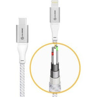 Silver USB-C to Lightning Cable, 1.5M