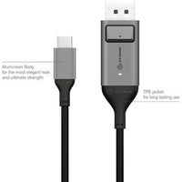 2M Ultra USB-C to DP Cable - 4K, Slate Grey