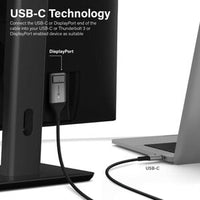 2M Ultra USB-C to DP Cable - 4K, Slate Grey