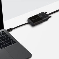 USB-C to DVI Adapter, 15cm, Black