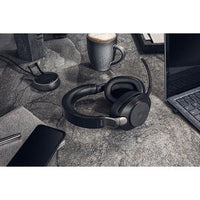 USB-A MS Teams Stereo Bluetooth Headset with Evolve2 85 in Black