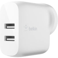 Dual USB-A Wall Charger 24W with Lightning Cable