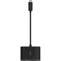 USB-C to VGA + Charge Adapter 60W Black for Mac Windows Devices