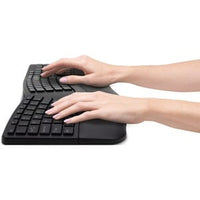 Ergonomic Wireless Keyboard and Mouse Combo - Black