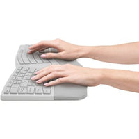 Ergonomic Wireless Keyboard and Mouse Combo - Grey