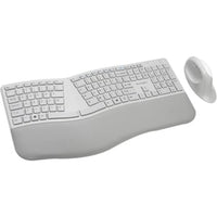 Ergonomic Wireless Keyboard and Mouse Combo - Grey