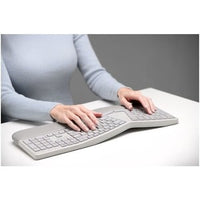 Ergonomic Wireless Keyboard and Mouse Combo - Grey