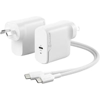 65W GAN Charger with USB-C Power Delivery for Laptops, Tablets, Phones