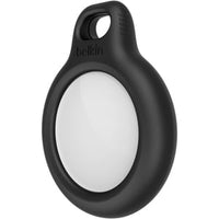 Black Secure Keyring Holder for AirTag