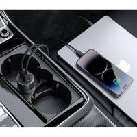 100W Rapid Car Charger with USB-C and USB-A Ports
