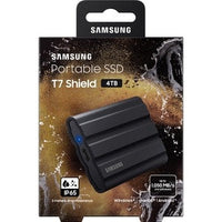 Portable 4TB USB-C T7 Shield Black Solid State Drive