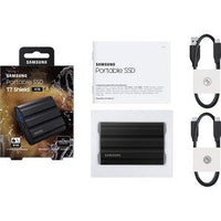 Portable 4TB USB-C T7 Shield Black Solid State Drive