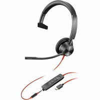 USB-C Headset with 3.5mm Plug and USB-C/A Adapter, PC Microphone Combo