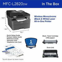Multifunction Mono Laser Printer MFCL2820DW