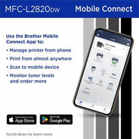 Multifunction Mono Laser Printer MFCL2820DW