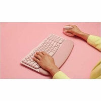 Wireless Ergonomic Keyboard in Rose