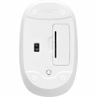 Wireless Bluetooth Mouse Off White with Comfortable Design - Model M196, Recycled Plastic, 12-Month Battery Life