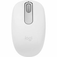 Wireless Bluetooth Mouse Off White with Comfortable Design - Model M196, Recycled Plastic, 12-Month Battery Life