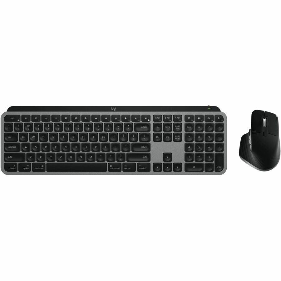 MX Keys S for Mac Grey Wireless Keyboard and Mouse Combo | Smart Illumination, Programmable Keys, 8k DPI Sensor | Performance Combo