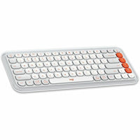 POP Icon Keys Bluetooth Keyboard Off White with Customizable Action Keys - Bold Design