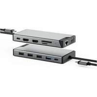 12-IN-1 Triple Display Compact Dock USB-C/A Adapter