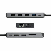 12-IN-1 Triple Display Compact Dock USB-C/A Adapter