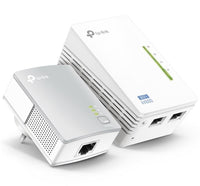 AV600 Powerline Kit Ethernet Adapter+WiFi Adapter with Wi-Fi Clone Button, 600Mbps, 3x Fast Ethernet, N300 AP