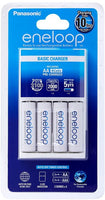 Eneloop Overnight Charger + 4 AA Batteries for AA/AAA