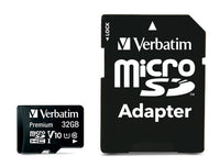 32GB Premium microSDHC Class 10 UHS-I Card with Adapter