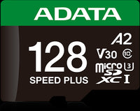 Speed Plus microSDXC UHS-I U3 V30 128GB Card with Adapter