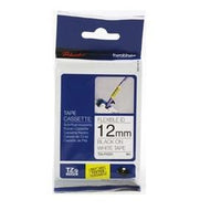 TZEFX231 Laminated Black on White Label Tape