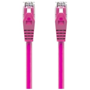 Cat6 Snagless Patch Cable 1M Pink for Ultra-High Speed Networks