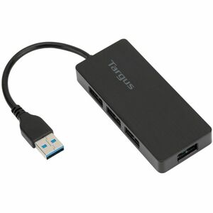 4-Port USB 3.0 Hub in Black Gray