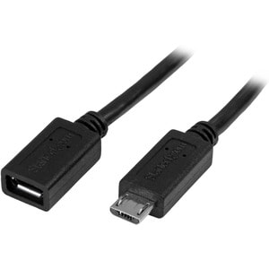 0.5m 20in Micro-USB Extension Cable M/F