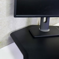 Corner Sit-Stand Desk in Black