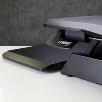 Corner Sit-Stand Desk in Black