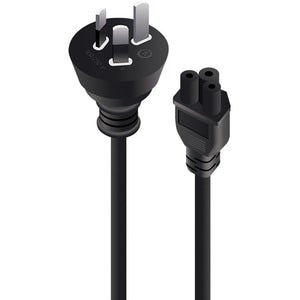 0.5M 3 Pin Mains Plug to IEC C5 Cable