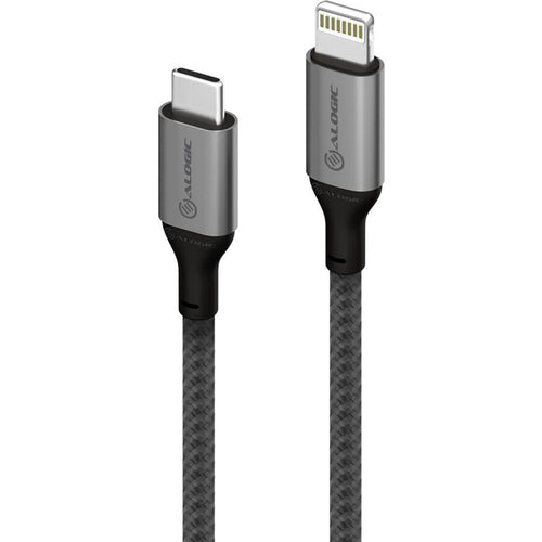 All Products - Alogic USB-C to Lightning Cable 1.5M Space Grey High-Quality Durable Nylon Braided - Cable
