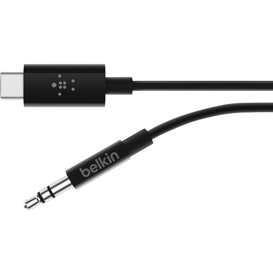 USB-C to 3.5mm Audio Cable 3 Black Adapter