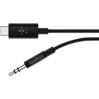 USB-C to 3.5mm Audio Cable 3 Black Adapter