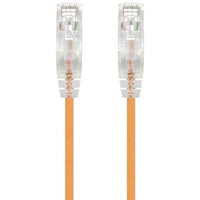 Slim Orange Cat6 UTP Cable, 0.50m, 28AWG