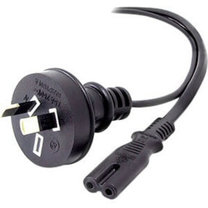 2M 2 Pin Mains Plug to IEC C7 M to F Power Cable