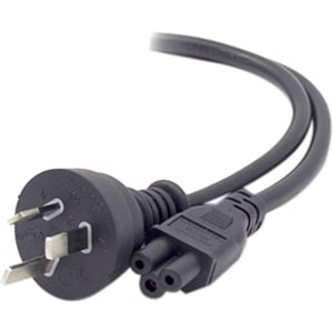 3 Pin Mains Plug to IEC C5 M/F 2M Power Cable