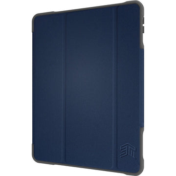 Dux Plus Duo iPad 7th/8th/9th Gen- Blue - U.S. Mil-Spec Drop Tested - Magnetic closure & Transparent Back - Case