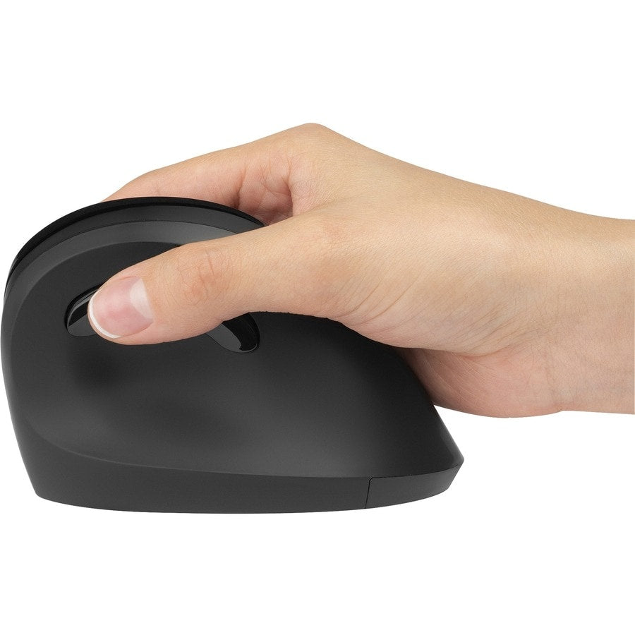 Pro Fit Ergo Vertical Wireless Mouse Black 6 Button Design