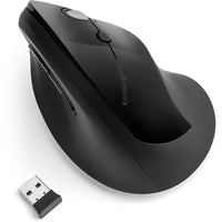 Pro Fit Ergo Vertical Wireless Mouse Black 6 Button Design